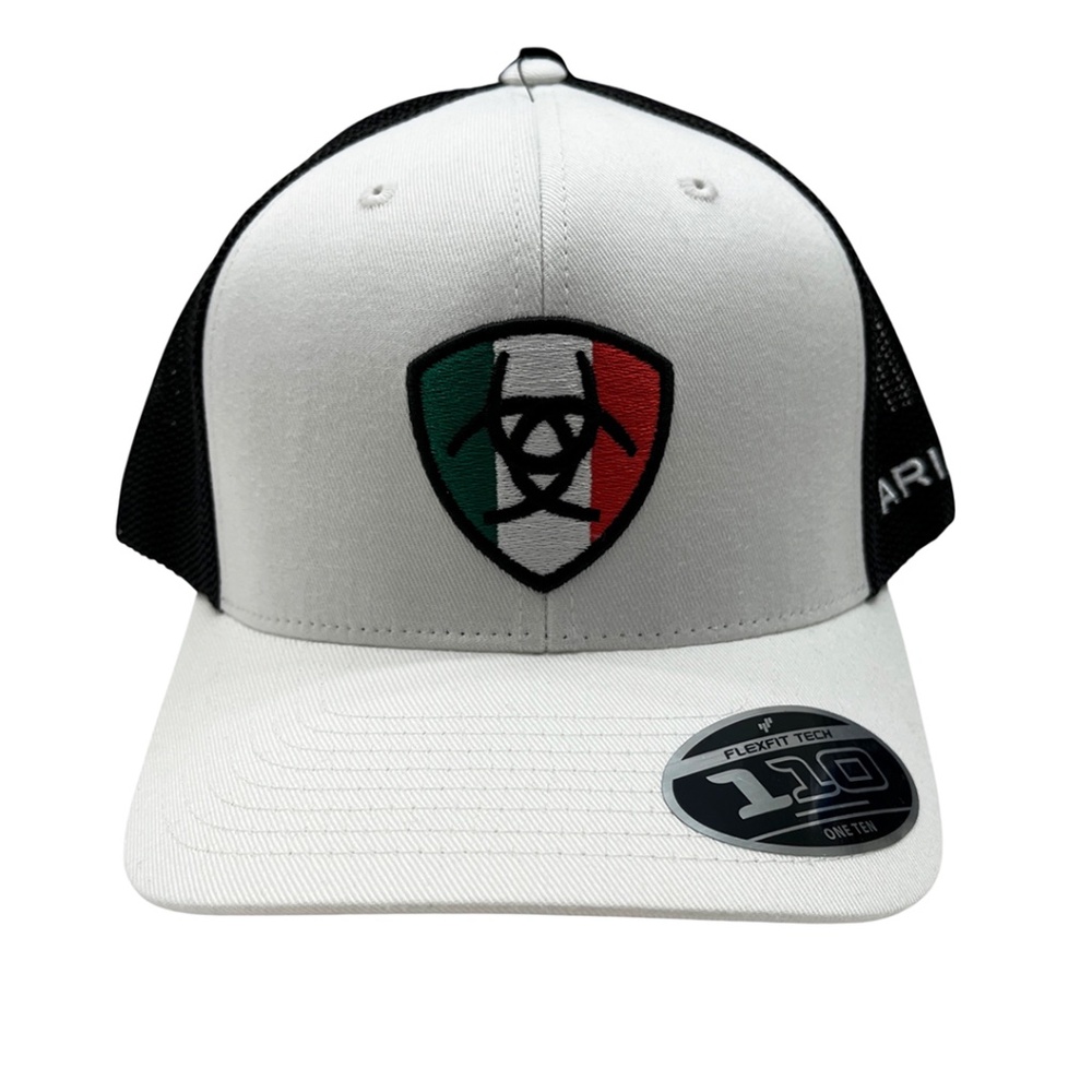 NWT Ariat Mexico Shield Logo Snapback Hat - Picture 2 of 14